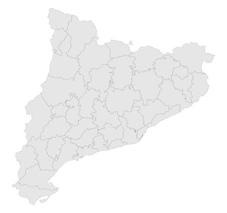 Es un mapa decolorgris con las divisiones de municipios